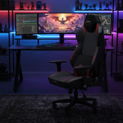 Scaun de Gaming din Piele Reglabil xDrive ANKA Professional Red/Black Leather