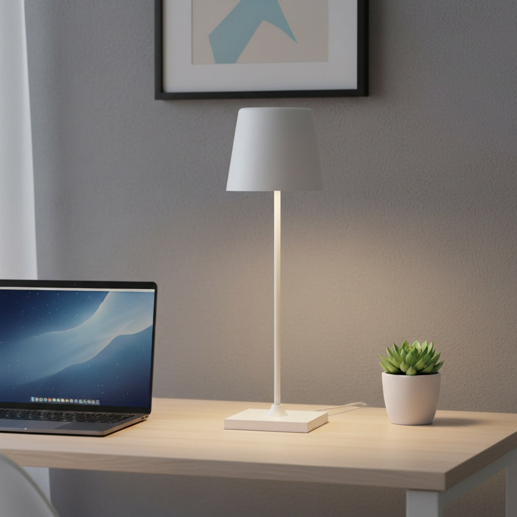 Veioza LED Decorativa Alba Dimabila Lumina Calda 37CM IP44