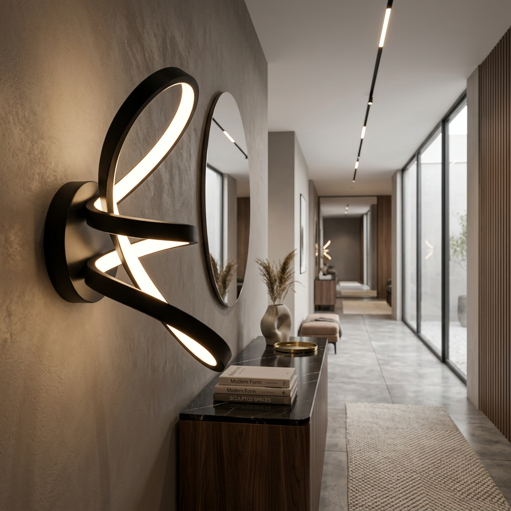 Aplica LED Perete Tesoro Black Premium Echivalent 100W