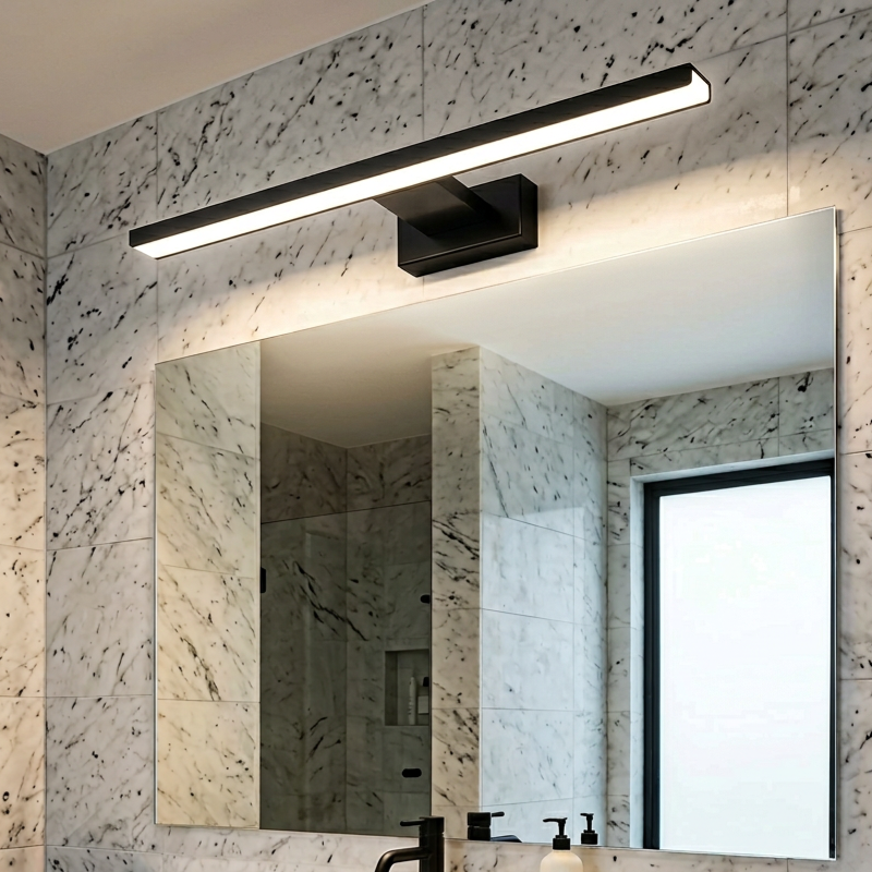 Aplica LED Perete Shine Black Premium IP44