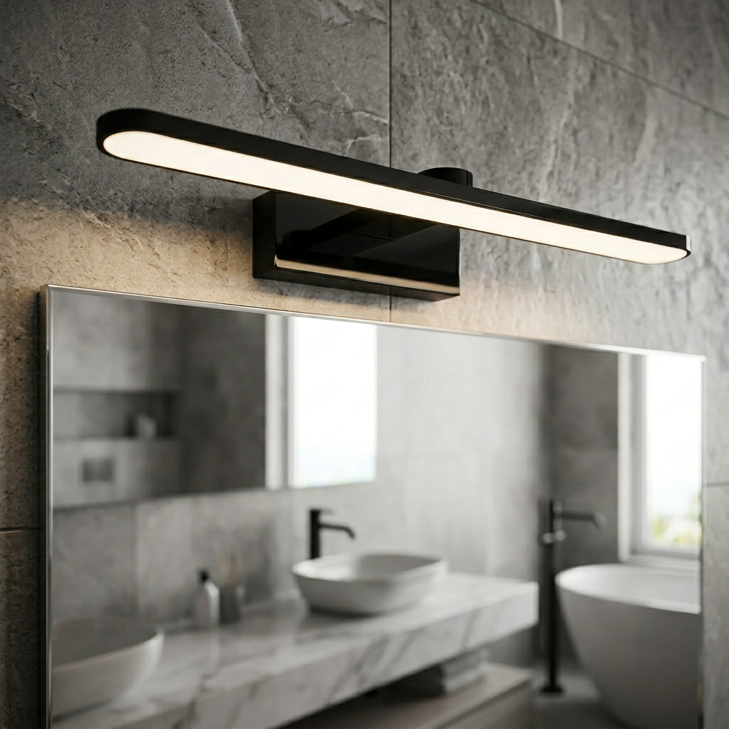 Aplica LED Perete Splash Black Premium IP44