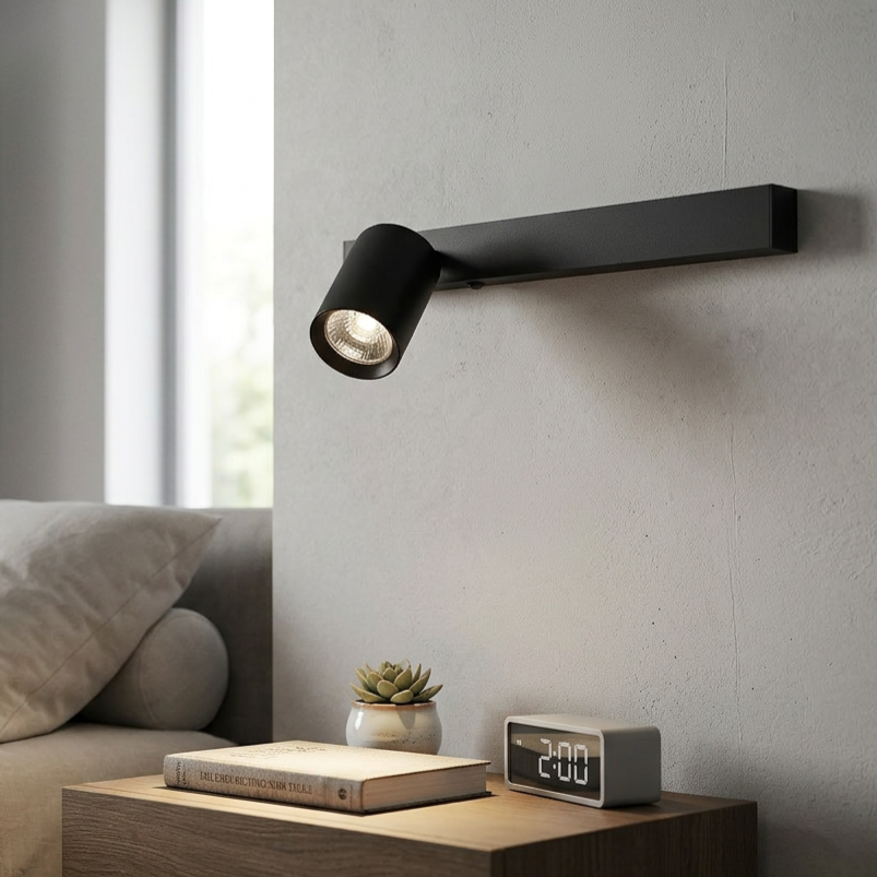 Aplica LED Magnet Black Left Premium cu Spot Reglabil