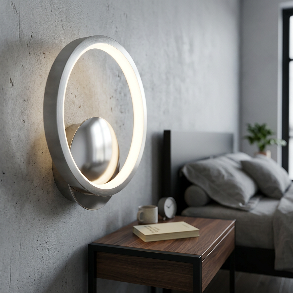 Aplica LED Hoop Silver Premium