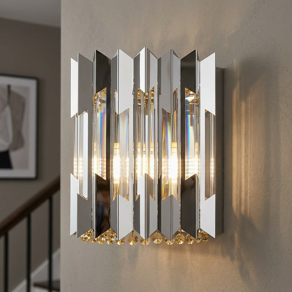 Aplica Cristal Ritz Silver Premium 2xE14