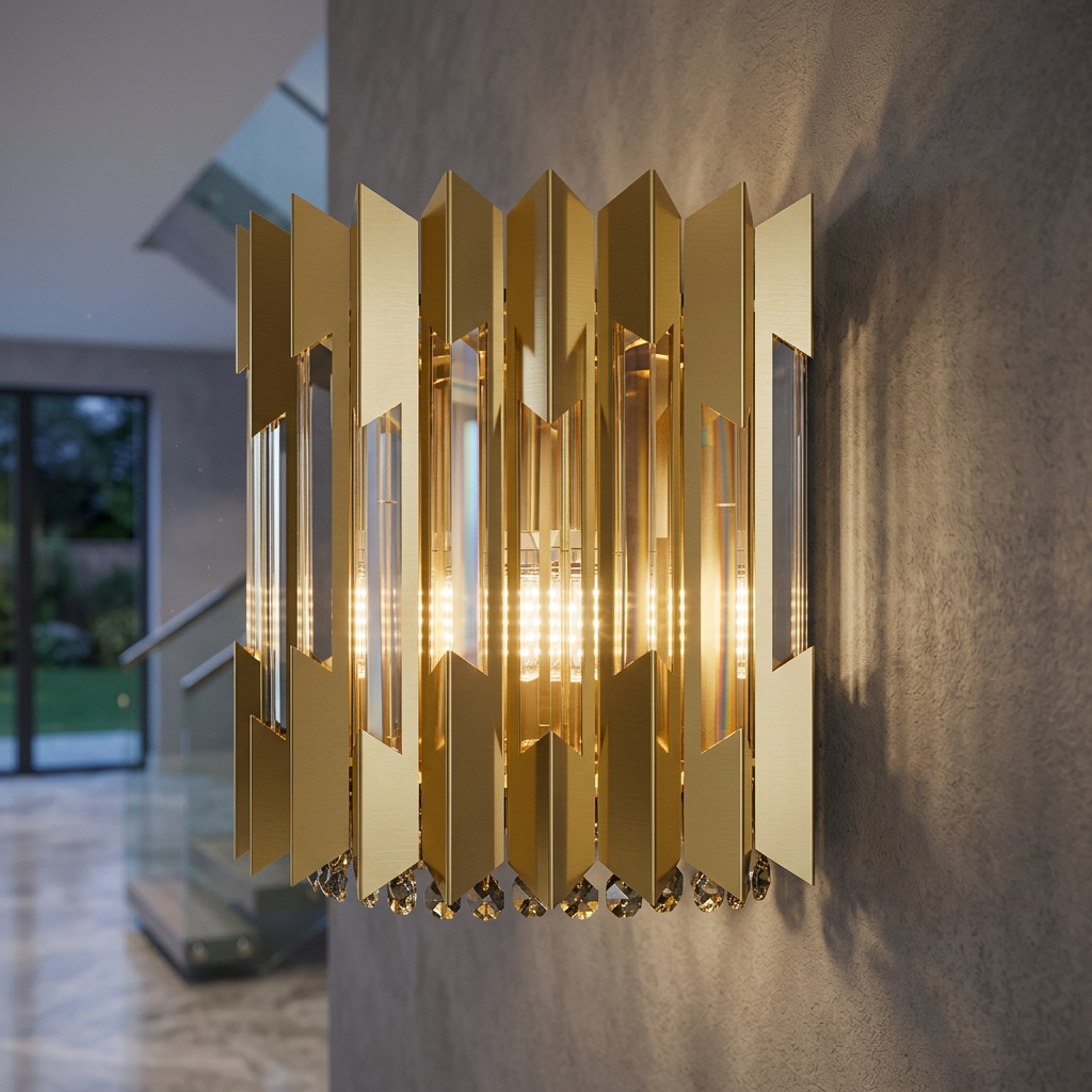 Aplica Cristal Ritz Gold Premium 2xE14