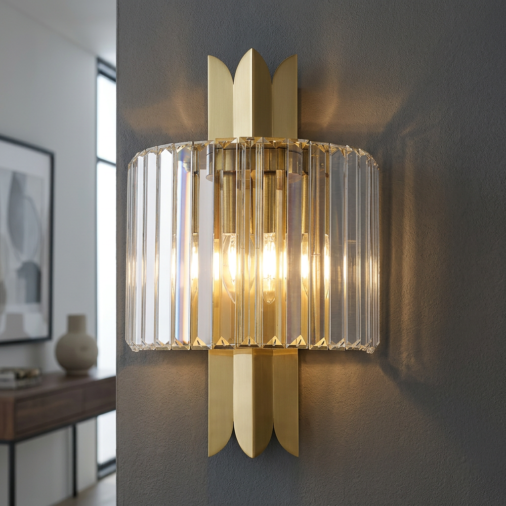 Aplica Cristal Margot Gold Premium 2xE14