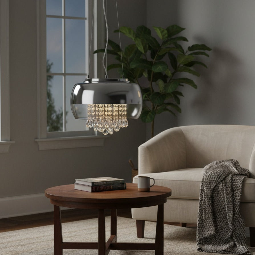 Pendul Luna Silver Premium 3xE14