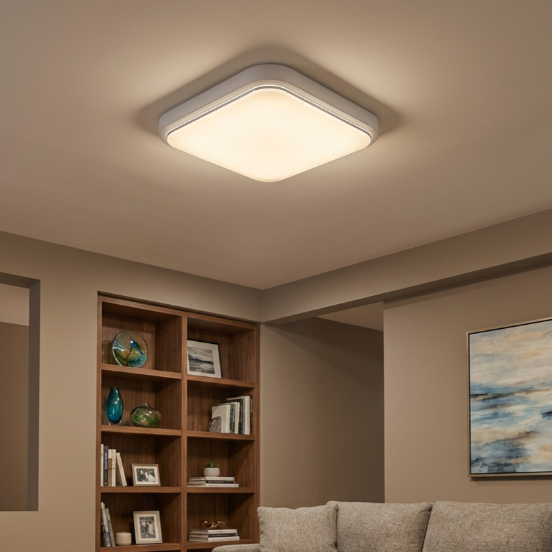 Plafonieră LED Greg Patrata White Premium IP44