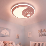 Lustra LED Note Pink Premium Ø48CM Echivalent 300W Telecomanda