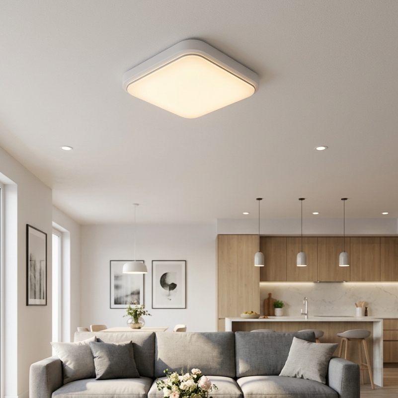 Plafonieră LED Greg Patrata White Premium IP44