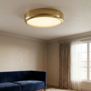 Plafonieră LED Gea Rotunda Gold Ø39CM Echivalent 250W Telecomanda