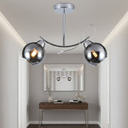 Lustra Connor Abajur Argintiu 2xE27 Silver