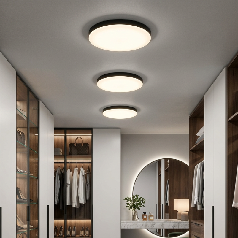 Plafonieră Maya Rotunda Black Ø33CM Echivalent 150W IP44
