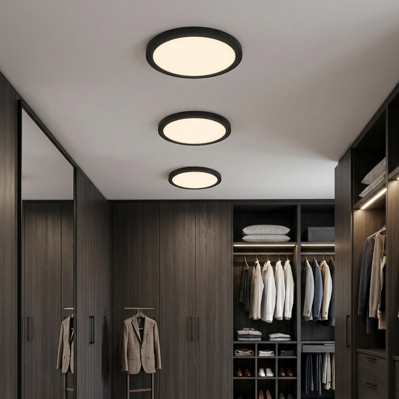 Plafonieră LED Rotunda Evora Black