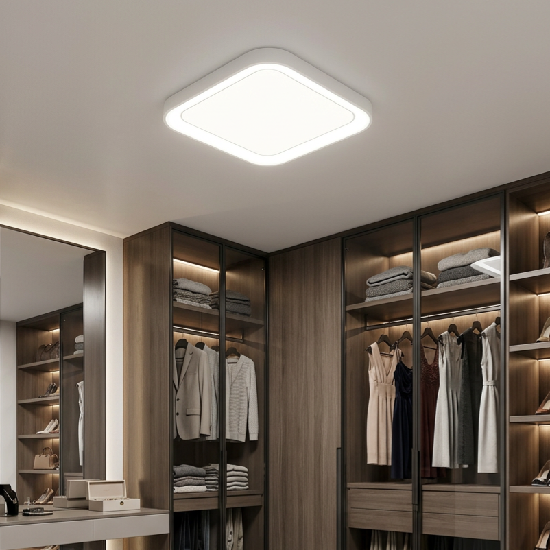 Plafonieră Quadro Patrata White Premium