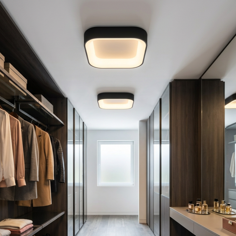 Plafonieră LED Astro Patrata Black 50x50CM Echivalent 150W