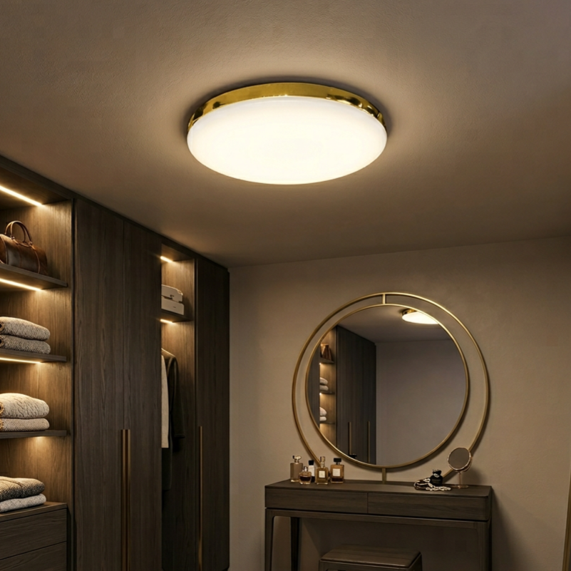 Plafonieră Maya Rotunda Gold Ø33CM Echivalent 150W IP44