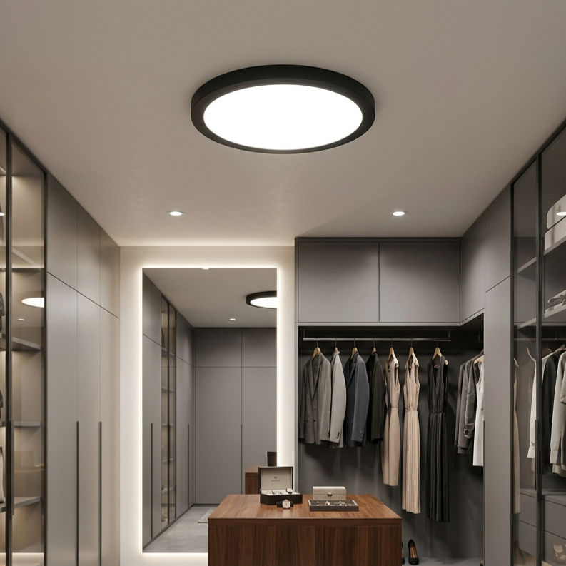 Plafonieră LED Rotunda Evora Black