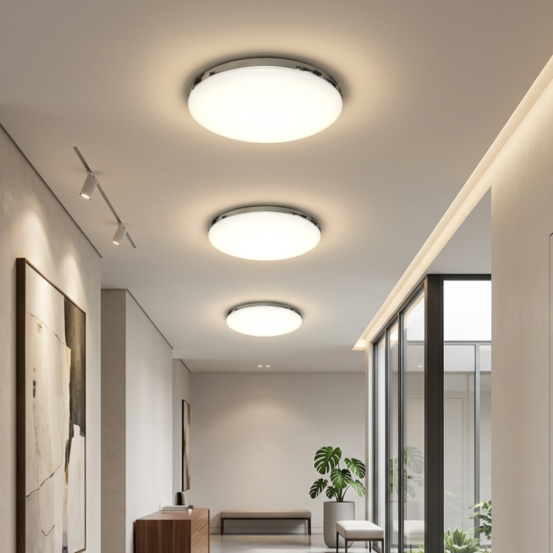 Plafonieră LED Maya Silver IP44 Echivalent 150W Ø33CM