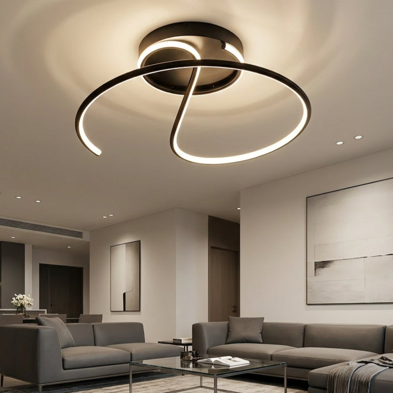 Lustra LED Delta Black Premium Echivalent 200W