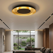 Plafonieră LED Rotunda Piattino Black & Gold Ø40CM