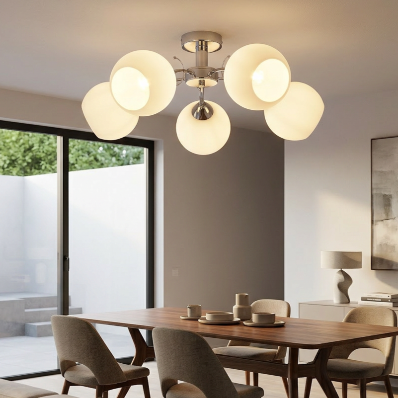 Lustra Oslo Silver Premium 5xE27