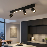 Lustra LED Magnet Black Premium cu 3 Spoturi Reglabile