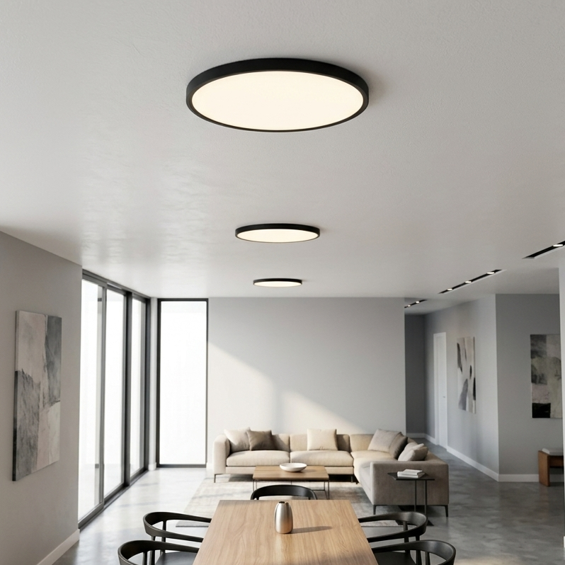 Plafonieră LED 3CCT Maq Rotunda Black Premium IP40