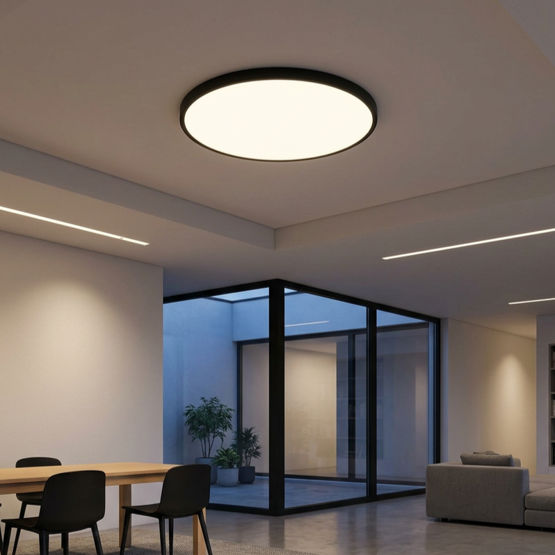 Plafonieră LED 3CCT Maq Rotunda Black Premium IP40
