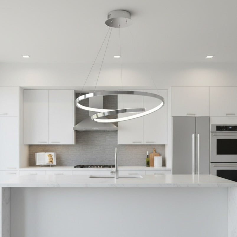 Lustra LED Suspendata Lucero Silver Premium Echivalent 250W