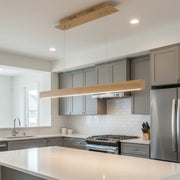 Lustra LED Suspendata Timber Wood Premium Echivalent 150W