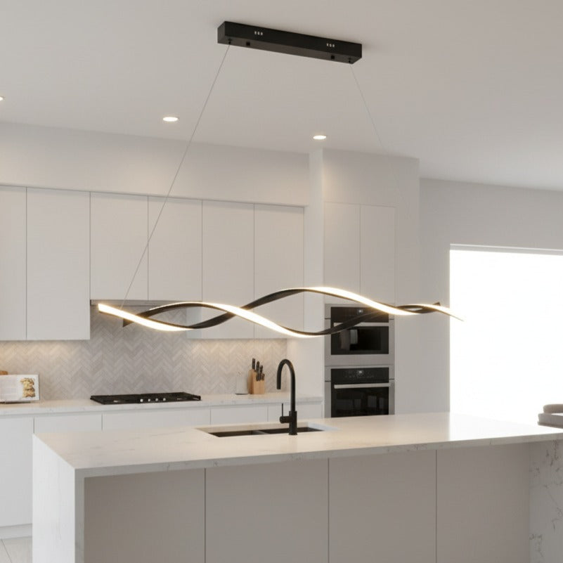 Lustra LED Suspendata Grant Black Premium Echivalent 200W
