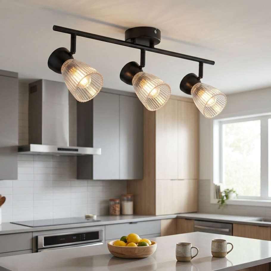 Lustra Best Premium Black cu 3 Spoturi Reglabile