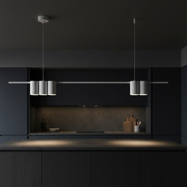 Lustra Suspendata cu 5 Spoturi Genesis White 100CM