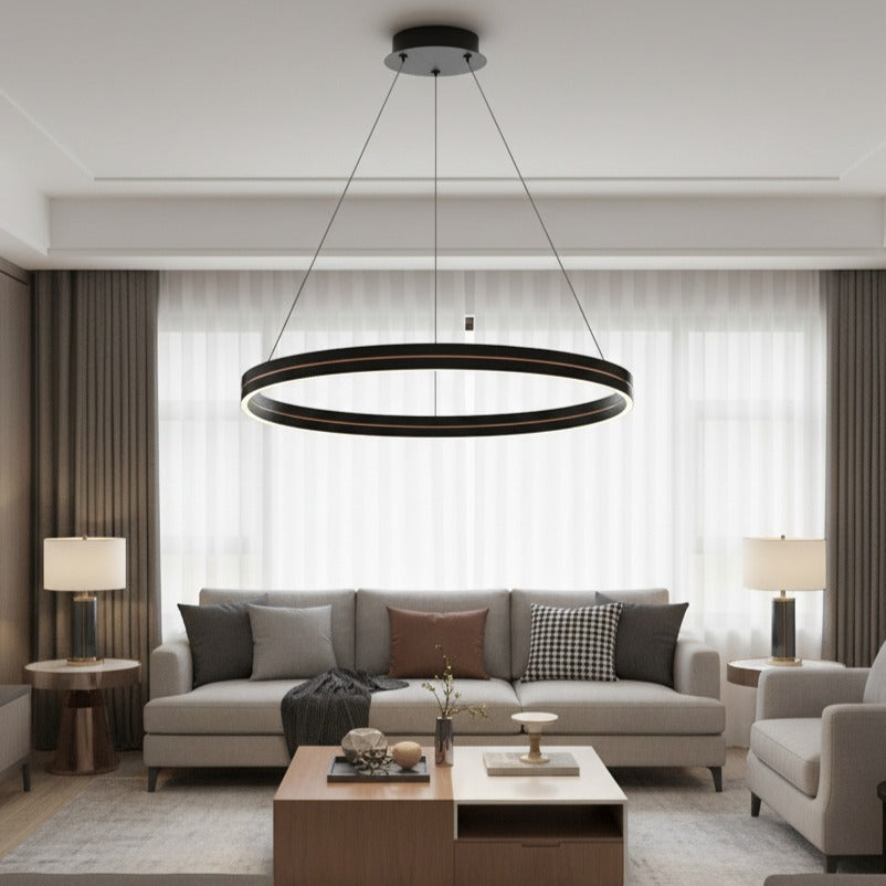 Lustra LED Suspendata Mini Gravity Black & Gold Premium Echivalent 250W