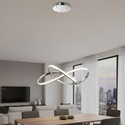 Lustra LED Suspendata Cappio Silver Premium Echivalent 200W