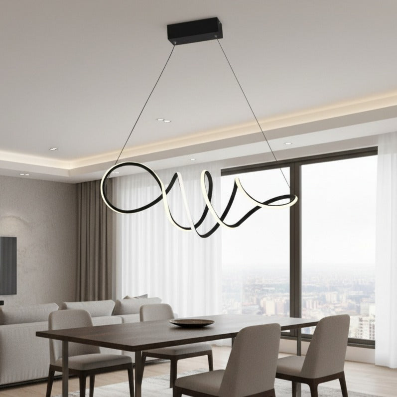 Lustra LED Suspendata Loca Black Premium Echivalent 350W