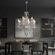 Candelabru Cristal Maxi Luster Silver