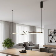 Lustra LED Suspendata Twister Black Premium Echivalent 400W