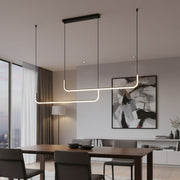 Lustra LED Suspendata Horizon Black Premium Echivalent 150W