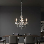 Candelabru Cristal Mini Luster Silver