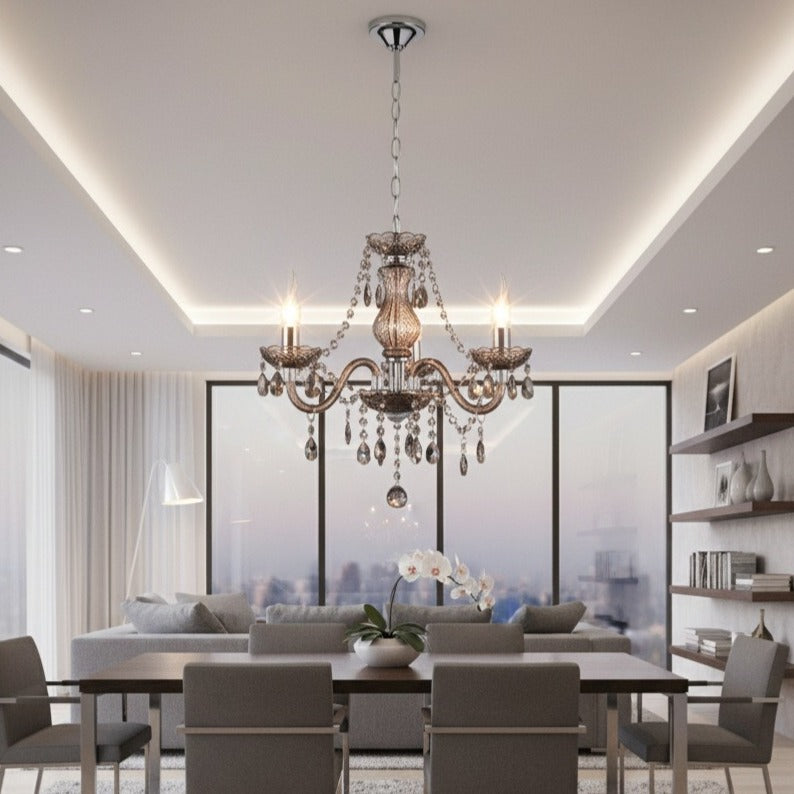 Candelabru Cristal Mini Luster Black