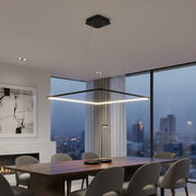 Lustra LED Suspendata Nix Black Premium Echivalent 200W