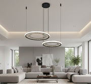 Lustra LED Suspendata Maxi Nest Black Premium Echivalent 400W