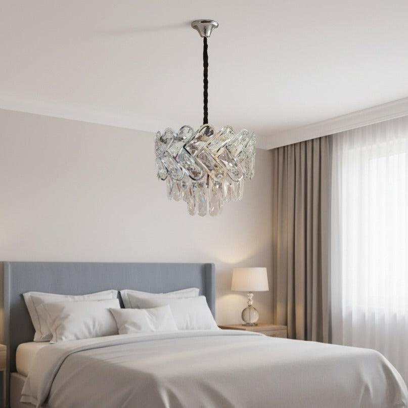 Candelabru Cristal DEVO Silver 30CM