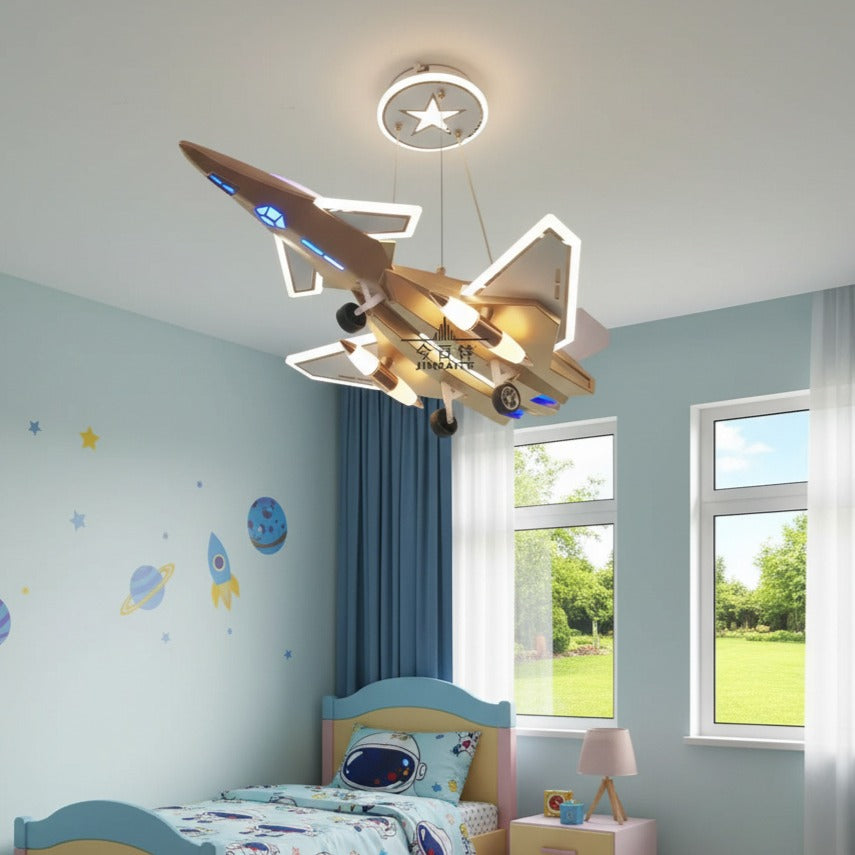 Lustra LED Kids Air Patrol Galben Auriu Echivalent 800W
