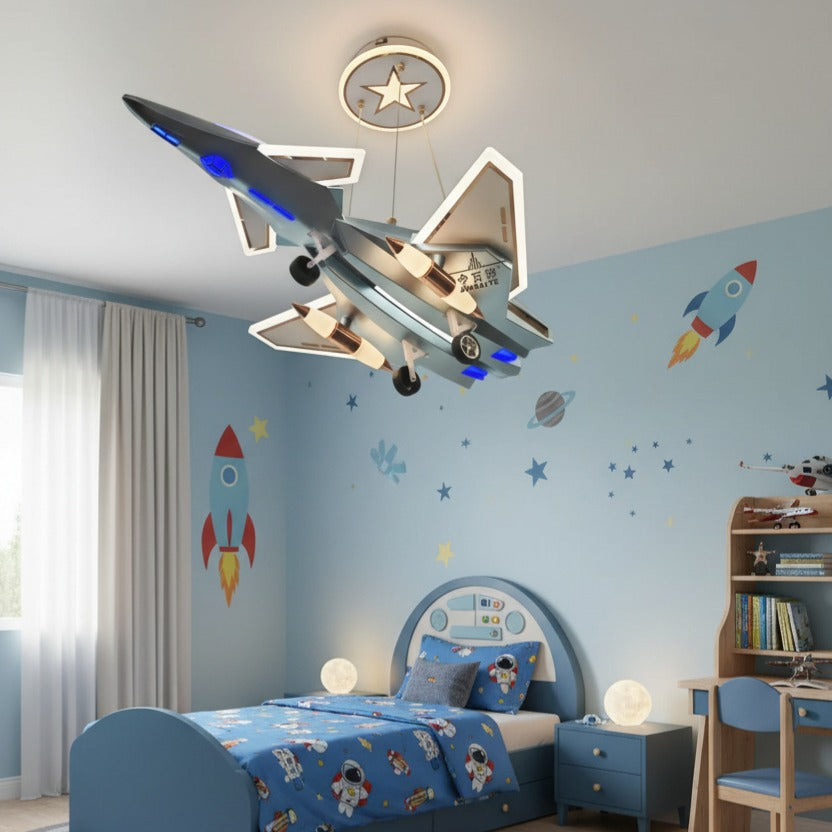 Lustra LED Kids Air Patrol Albastru Spatial Echivalent 800W