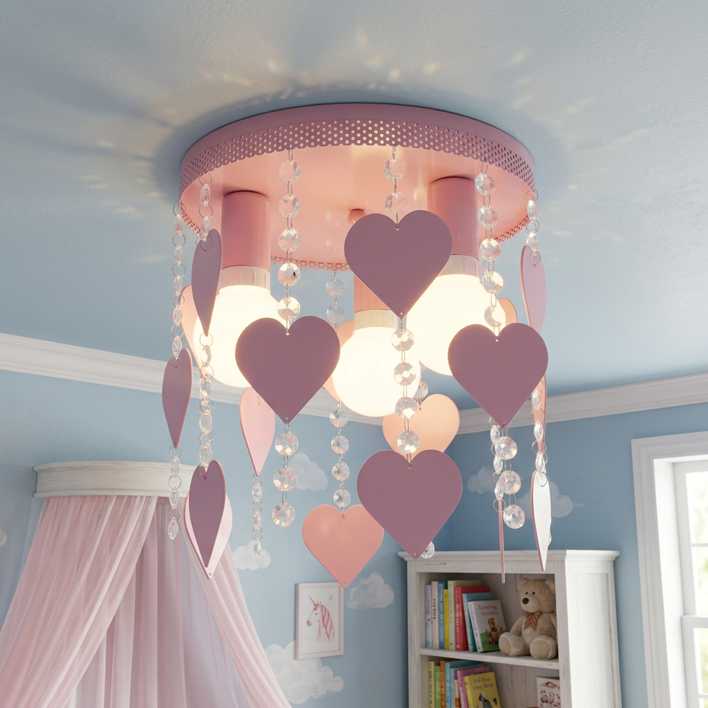 Lustra KIDS Corazon Violet Premium 3xE27