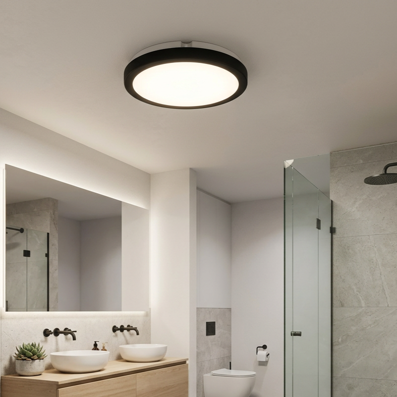 Plafonieră LED Vera Rotunda Black Premium IP65