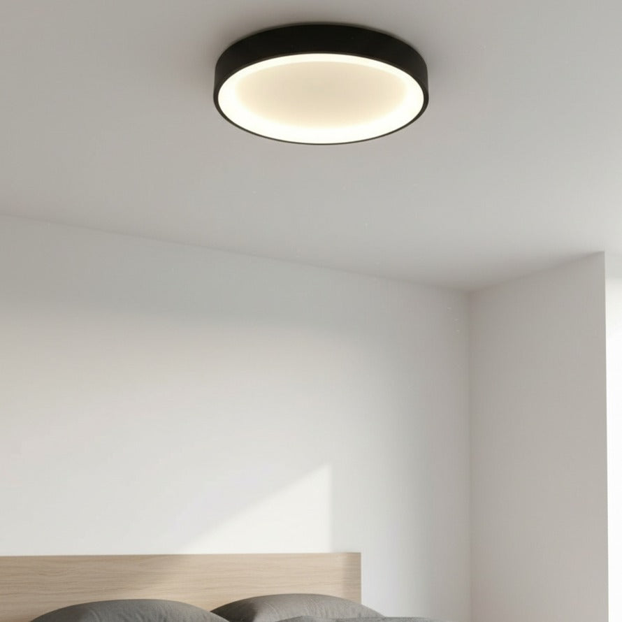 Plafoniera LED LIND Neagra Rotunda 60CM Lumina Rece Echivalent 400W